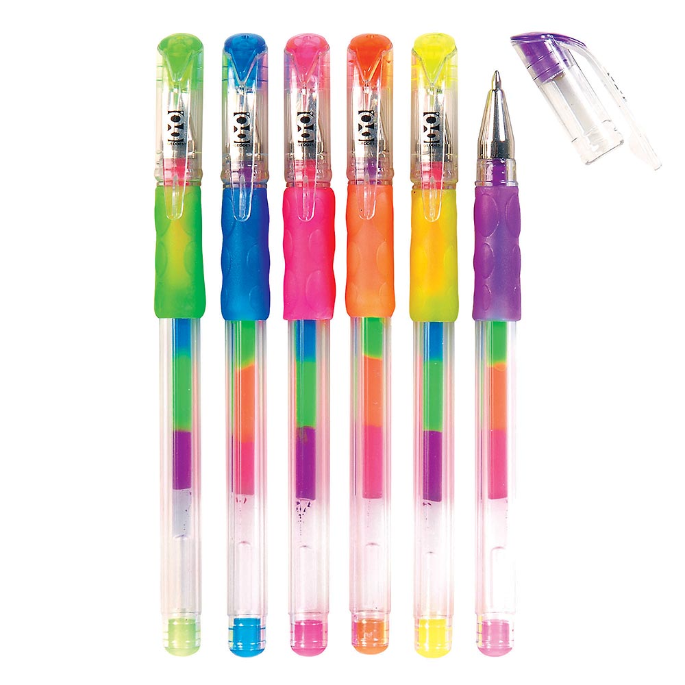 Geddes Rainbow Gel Pen, Pack of 1 (67345) – Ramrock School & Office Supplies